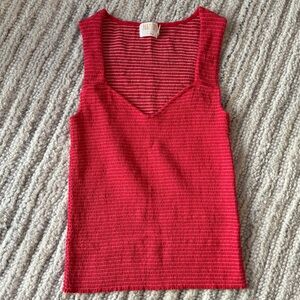 Nation LTD Red Smocked Tank